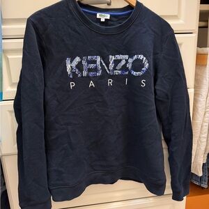 Kenzo Dark Blue Logo Sweatshirt